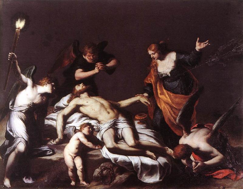 TURCHI, Alessandro The Lamentation over the Dead Christ t France oil painting art